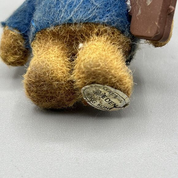 Paddington Bear‎ 2 1/2”Flocked vintage - Picture 7 of 10
